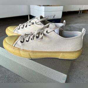 ALL SAINTS JAXON LOW TOP SNEAKER - CHALK WHITE COLOR - MENS SIZE 10